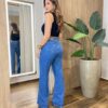 Regata Feminina Canelada Natalia Gola U Preto - Fernanda Ramos Store