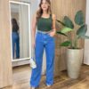Regata Feminina Canelada Natalia Gola U Verde Militar - Fernanda Ramos Store