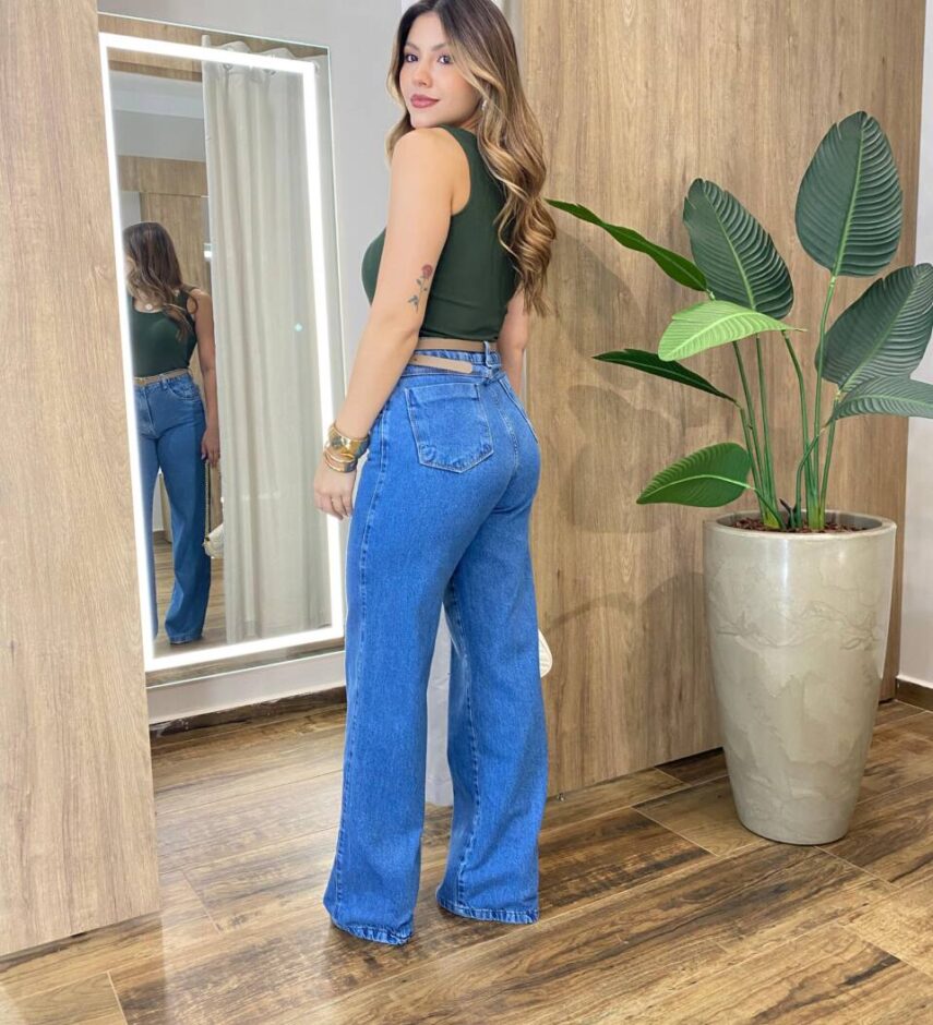 Regata Feminina Canelada Natalia Gola U Verde Militar - Fernanda Ramos Store