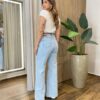 T-shirt Feminina Manga Curta Estampa New York Off White - Fernanda Ramos Store