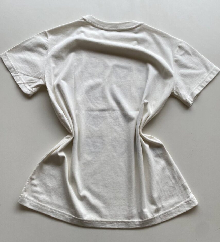T-shirt Feminina Manga Curta Estampada Howdy Off White - Fernanda Ramos Store
