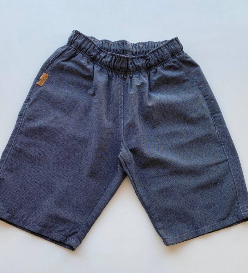 Bermuda Masculina Casual Color com Elástico Cinza - Fernanda Ramos Store