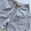 Bermuda Masculina Casual Curta com Cordão Cru - Fernanda Ramos Store