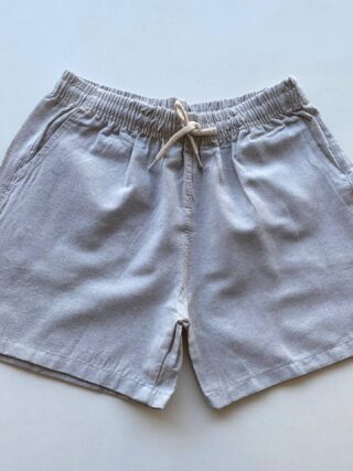 Bermuda Masculina Casual Curta com Cordão Cru - Fernanda Ramos Store