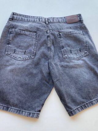 Bermuda Masculina Jeans Detalhe Destroyed Preto Estonado - Fernanda Ramos Store