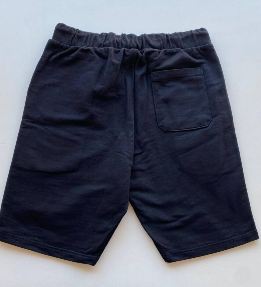 Bermuda Masculina Moletom com Cordão Preta - Fernanda Ramos Store