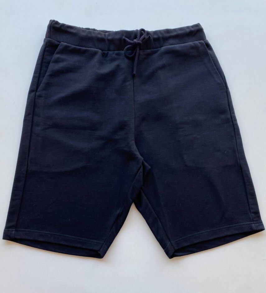 Bermuda Masculina Moletom com Cordão Preta - Fernanda Ramos Store