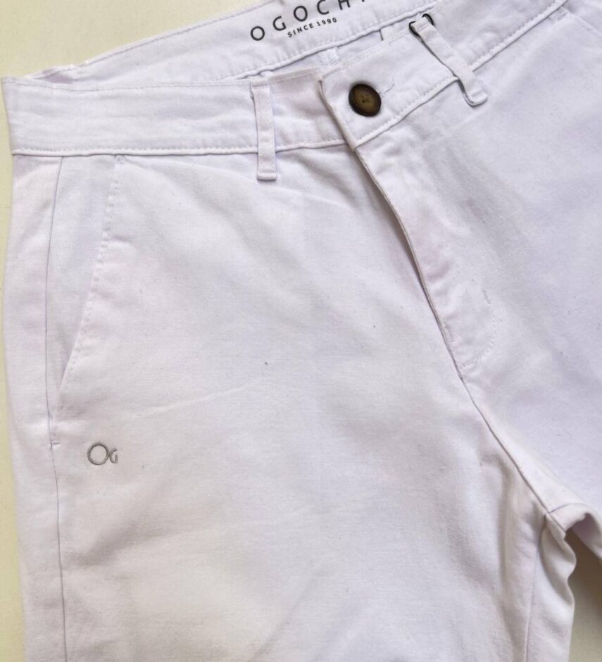 Bermuda Masculina Ogochi Essencial Color Branca 0001 - Fernanda Ramos Store