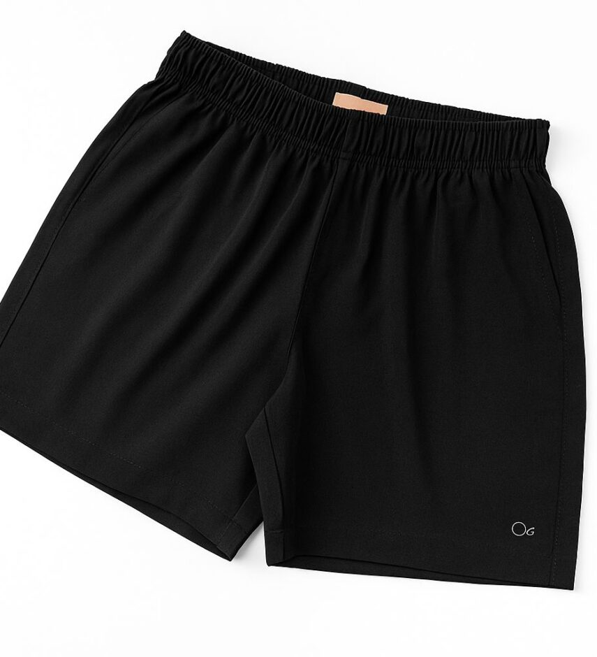 Bermuda Masculina Tactel Boxer Essencial  Preta K02566 - Fernanda Ramos Store