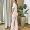 Blusa Feminina Annie Tricot Modal Tecido Trabalhado Branca - Fernanda Ramos Store