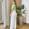 Blusa Feminina Annie Tricot Modal Tecido Trabalhado Verde - Fernanda Ramos Store