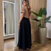 Blusa Feminina Antonella Manga Curta Bordado na Manga Chocolate - Fernanda Ramos Store
