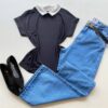 Blusa Feminina Fafá Manga Curta Gola Dobrável Preta - Fernanda Ramos Store