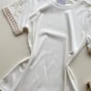Blusa Feminina Manga Curta Hellen com Bordado Branca - Fernanda Ramos Store
