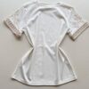 Blusa Feminina Manga Curta Hellen com Bordado Branca - Fernanda Ramos Store