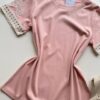 Blusa Feminina Manga Curta Hellen com Bordado Rosê - Fernanda Ramos Store