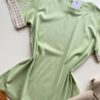 Blusa Feminina Manga Curta Hellen com Bordado Verde - Fernanda Ramos Store