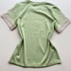 Blusa Feminina Manga Curta Hellen com Bordado Verde - Fernanda Ramos Store