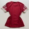 Blusa Feminina Manga Curta Hellen com Bordado Vinho - Fernanda Ramos Store