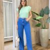 Blusa Feminina Tee Muscle Aurora Verde Claro - Fernanda Ramos Store
