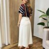 Blusa Feminina Tricot Modal Manga Curta com Detalhes Preto - Fernanda Ramos Store
