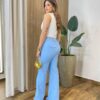 Blusa Regata Feminina Audrey Detalhe em Broche Dourado Off - Fernanda Ramos Store