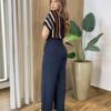 Calça Feminina Margareth Clochard Pantalona com Zíper e Amarração Preta - Fernanda Ramos Store