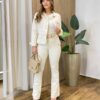 Calça Feminina Vick Flare Jeans Cru 27033 - Fernanda Ramos Store