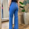 Calça Feminina Wide Leg Jeans Escuro com Bolsos 1260 - Fernanda Ramos Store
