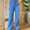 Calça Feminina Wide Leg Jeans Médio 1239B - Fernanda Ramos Store