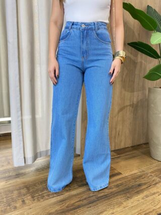 Calça Feminina Wide Leg Jeans Médio 927C - Fernanda Ramos Store