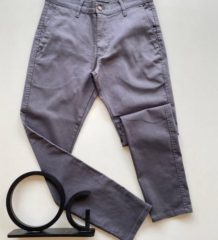 Calça Jeans Masculina Ogochi Slim Color Cinza 0154 - Fernanda Ramos Store