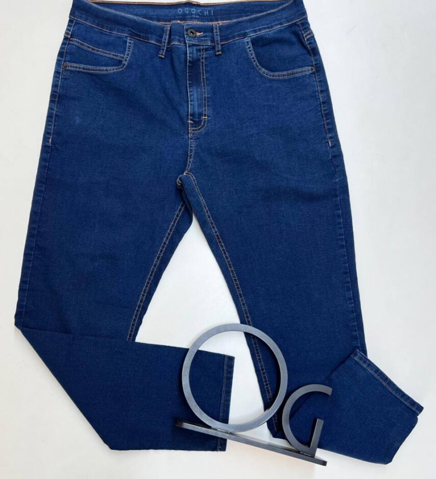 Calça Jeans Masculina Ogochi Trad Escura com Detalhes - Fernanda Ramos Store
