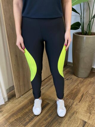Calça Legging Feminina Fitness com Detalhe Verde Lima - Fernanda Ramos Store