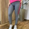 Calça Legging Feminina Fitness Detalhe Lateral Pink - Fernanda Ramos Store