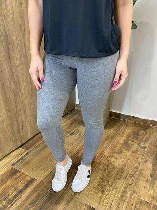 Calça Legging Feminina Fitness Mesclada Cinza - Fernanda Ramos Store