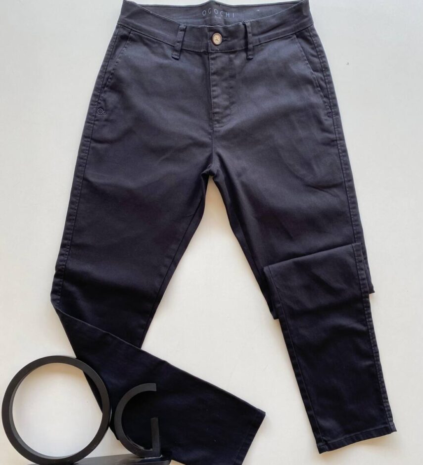 Calça Masculina Ogochi Essencial Slim Color Preta 0005 - Fernanda Ramos Store