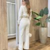 Camisa Feminina Jeans Manga Longa com Bolso Frontal 95416 - Fernanda Ramos Store