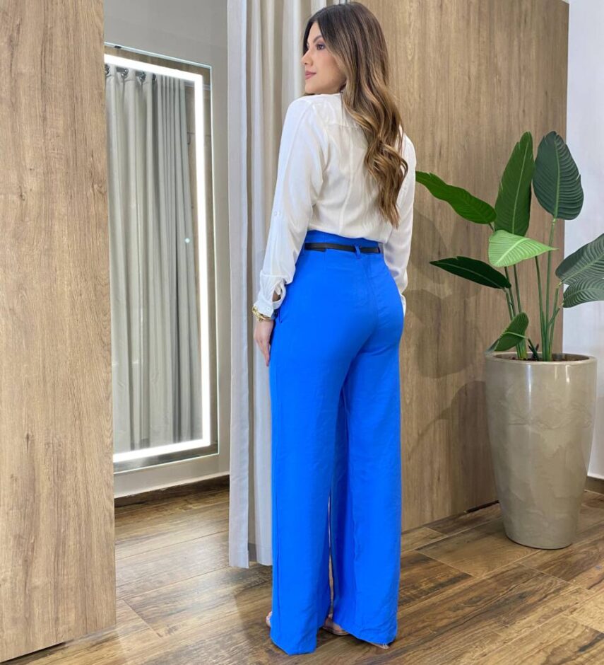 Camisa Feminina Social Alba Manga Longa Off White - Fernanda Ramos Store