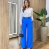 Camisa Feminina Social Alba Manga Longa Off White - Fernanda Ramos Store