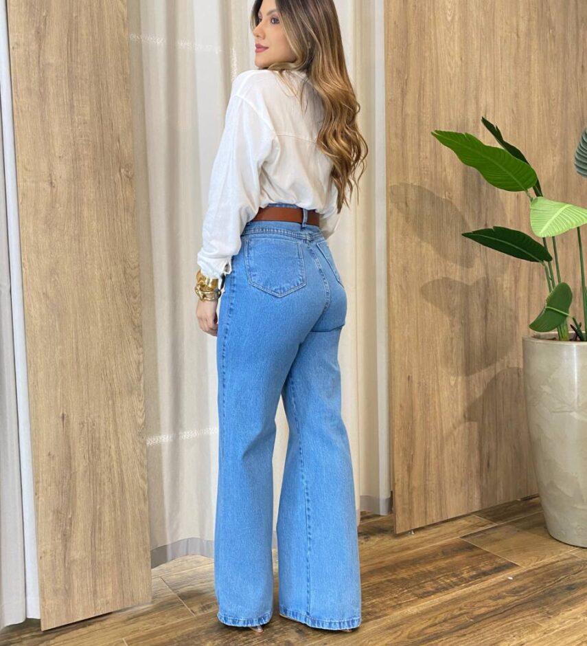 Camisa Feminina Social Alongada Linho Manga Longa Off White - Fernanda Ramos Store