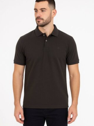 Camiseta Polo Ogochi Essencial Slim Cinza Escuro 3900 - Fernanda Ramos Store