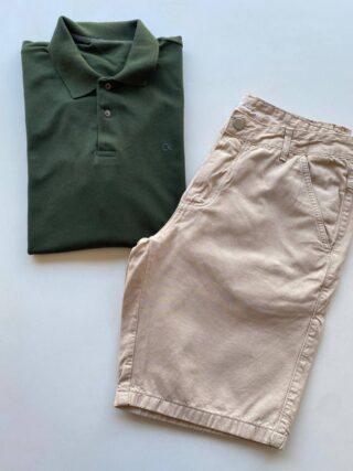 Camiseta Polo Ogochi Essencial Slim Pl 0417 Verde Escuro - Fernanda Ramos Store