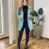 Casaco Feminino Manga Longa Peluciado com Bolso Verde - Fernanda Ramos Store