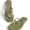 Chinelo Feminino Canelado Santa Lolla Detalhe Auto Relevo Verde - Fernanda Ramos Store