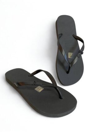 Chinelo Feminino Canelado Santa Lolla Preto - Fernanda Ramos Store