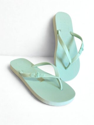 Chinelo Feminino Canelado Santa Lolla Verde Menta - Fernanda Ramos Store