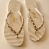 Chinelo Feminino Canoa Quebrada Santa Lolla Off White - Fernanda Ramos Store