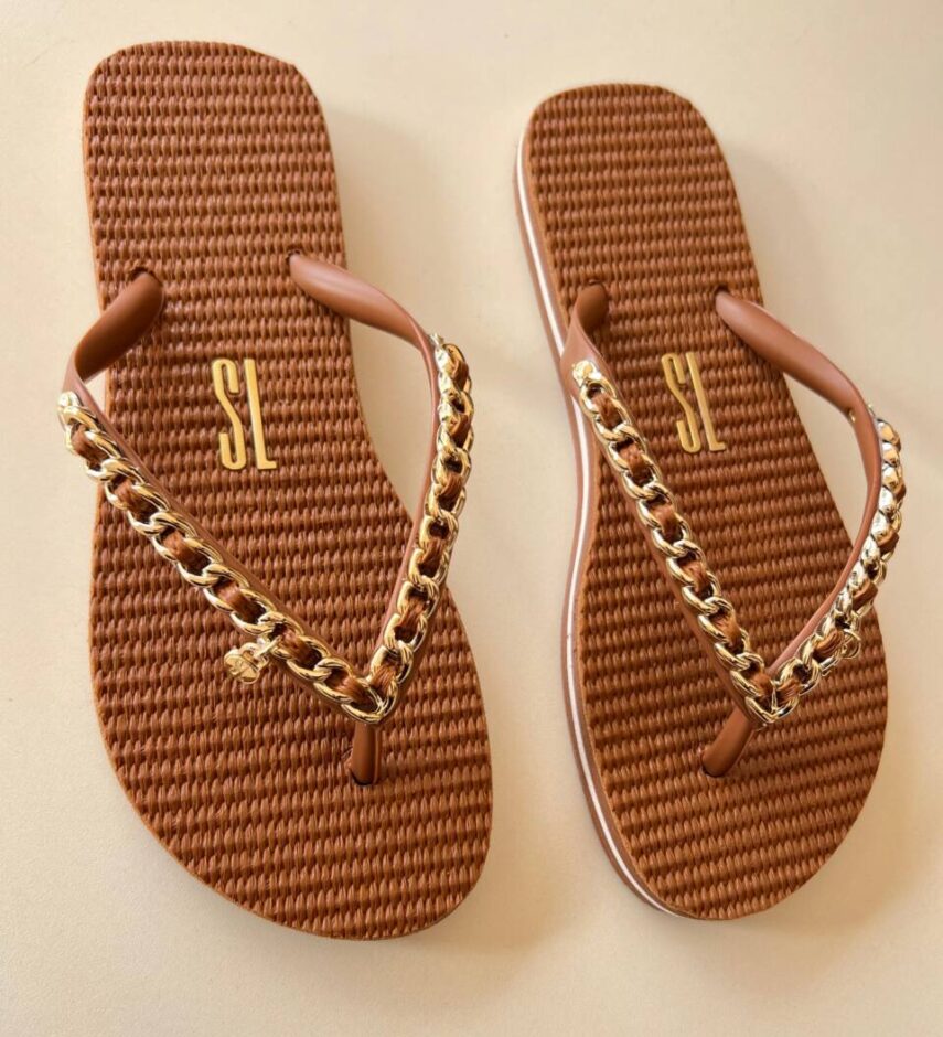 Chinelo Feminino Canoa Quebrada Santa Lolla Terra - Fernanda Ramos Store