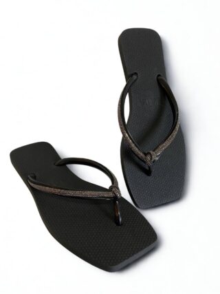 Chinelo Feminino Diamond Preto - Fernanda Ramos Store
